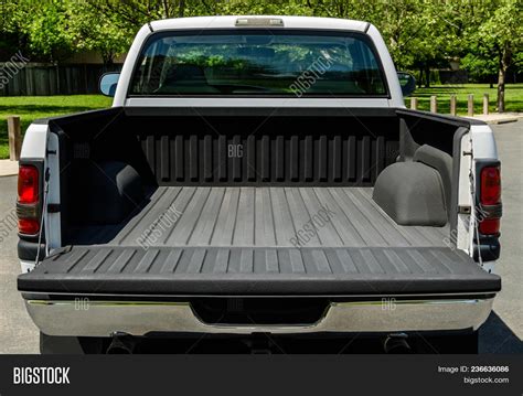 White Truck Bed Empty Image And Photo Free Trial Bigstock