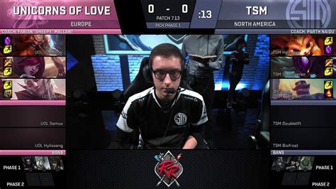 TSM Vs UOL Game 1 Rift Rivals Finals NA Vs EU Unicorns Of Love Vs