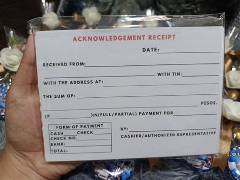 Acknowledgement Receipt Resibo Lazada Ph