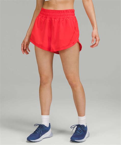 Lululemon Track That High Rise Lined Short 3 Love Red Lulu Fanatics