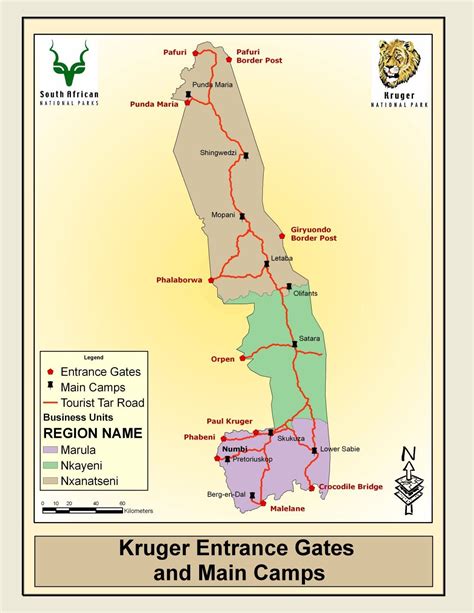 Sanparks Map