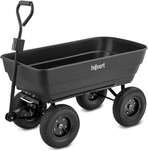 Hillvert Brouette Chariot De Jardin Remorque HT Q BASS 125G 4 Roues