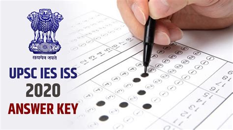 UPSC IES ISS Exam 2020 Answer Key Released Here S How To Check India TV