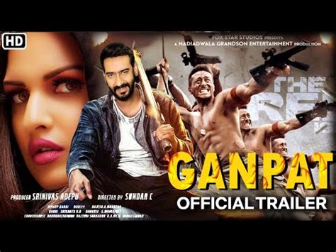 Ganpat Movie Official Trailer Ajay Devgan Himanshi Khurana Tiger