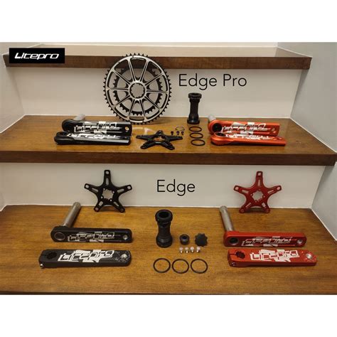 Original Litepro Edge Edge Pro Cnc Hollowtech Hollow Bicycle Crankset