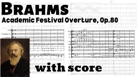 Brahms Academic Festival Overture Op With Score Youtube