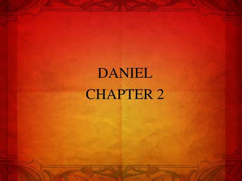 Ppt Daniel Chapter 2 Powerpoint Presentation Free Download Id 1869635