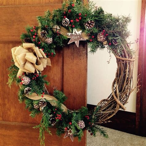 Rustic Christmas Wreath Rustic Christmas Wreath Christmas Wreaths