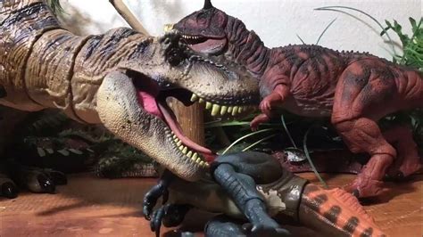 Jurassic Park Stop Motion Carnotaurus Vs T Rex The Last Fight Youtube