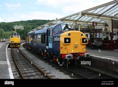 Class 37 37087 And D6737 At The Keighley And Worth Valley Railway West Yorkshire Uk June