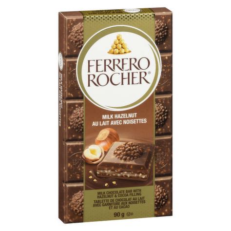 Ferrero Rocher Premium Chocolate Bar Milk Chocolate Hazelnut Save