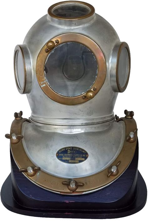 Diving Equipment Salvage Co Desco Brown Sponge Diving Helmet