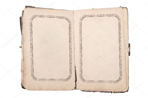 Ancien Livre Ouvert Avec Pages Blanches Image Libre De Droit Par