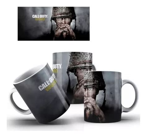 Caneca Xícara Call Of Duty Wwii Game Porcelana 325ml Parcelamento