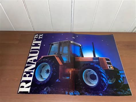 Brochure Prospekt Prospectus Tracteur Renault Ts Tx Tractor Traktor