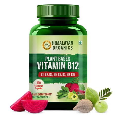 Himalayan Organics Plant Based Vitamin B12 Natural
