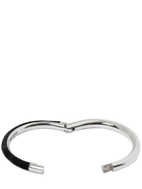 Saint Laurent Oval Brass Bracelet Saint Laurent