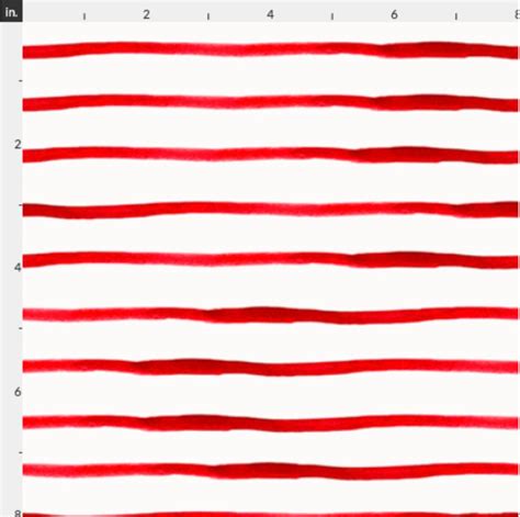 Red Watercolor Stripes Fabric By The Yard Quilting Cotton Etsy