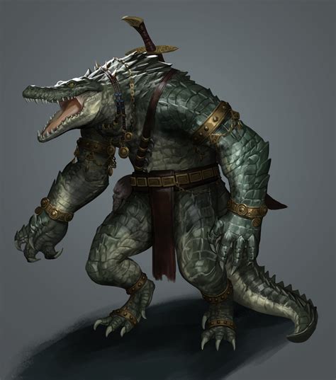 ArtStation - Lizardman (monster)