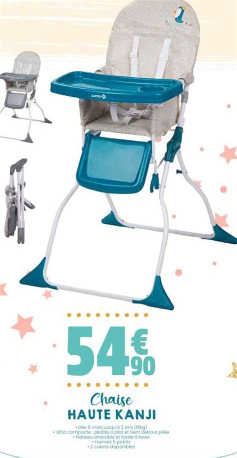 Promo Chaise Haute Kanji chez Bébé 9 iCatalogue fr