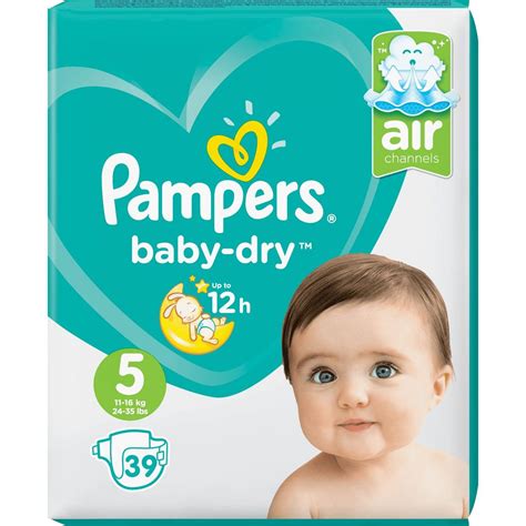 Pampers Baby Dry G Ant Couches Taille Kg Couches Pas Cher