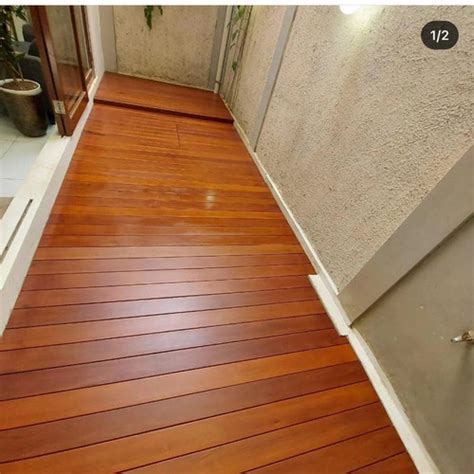 Jual decking kayu ulin kalimantan harga perm² sudah sm pasang n