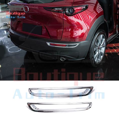 Abs Chrome Exterior Rear Fog Light Lamp Cover Trim For Mazda Cx