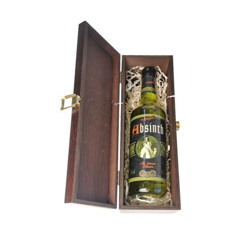 ABSINTH MR JEKYLL ABSYNT 0 7L 55 W SKRZYNCE DREWNIANEJ Super Alkohole