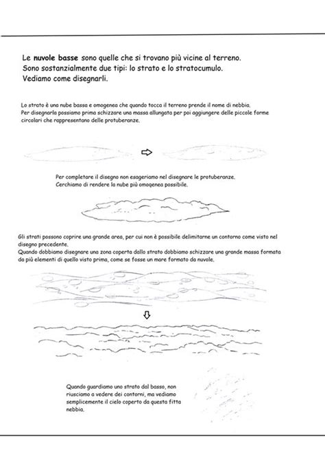 DISEGNARE LE NUVOLE Disegni Nuvole Imparare A Disegnare