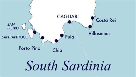 Best Beaches In Sardinia Map