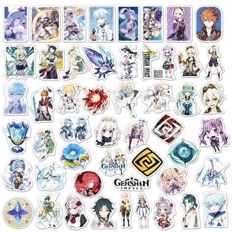 200pcs Genshin Impact Stickers Genshin Impact Sticker Pack Genshin