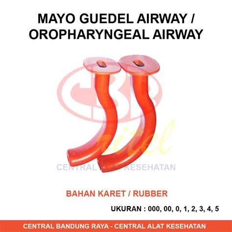 Mayo Tube Gudel Oropharyngeal Guedel Airway Bahan Rubber Lazada