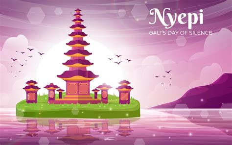 Nyepi Day of Silence Background 20716568 Vector Art at Vecteezy