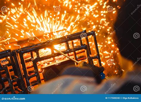 Metal Cutting With Acetylene Torch Stock Photo - Image of foundry ...