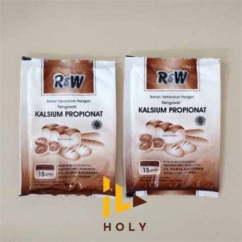 Jual R W Kalsium Propionat Pengawet Roti Sachet 15gr Rajawali Calcium