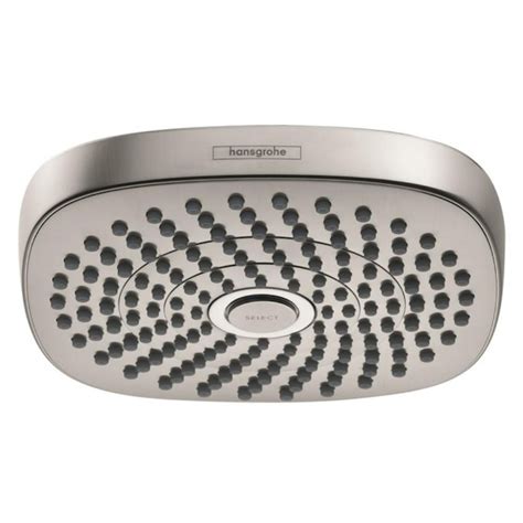 Hansgrohe Croma Brushed Nickel 7 38 In Polygon Fixed Rain Shower Head 1