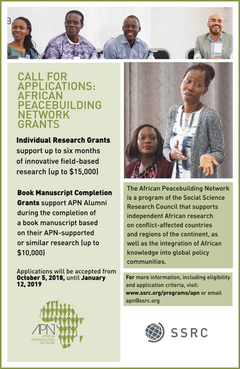 Call For Proposals African Peacebuilding Network Social Science