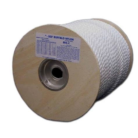 T W Evans Cordage 1 4 In X 600 Ft Twisted Nylon Rope 85 050 The