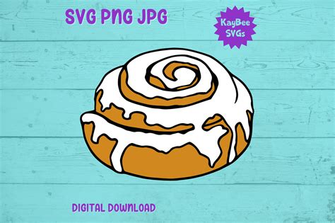 Cinnamon Roll Svg Png  Digital Art Graphic By Kaybeesvgs · Creative