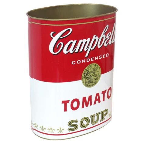 Pop Art Campbells Soup Trash Can After Warhol For Sale At 1stdibs