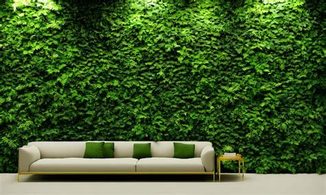 premium photo  living wall   couch