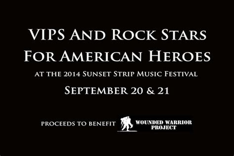 Vips And Rock Stars For American Heroes At The Sunset Strip Music