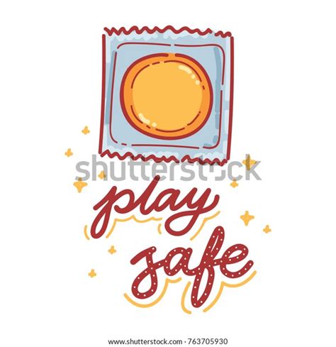 Friendly Illustration About Safe Sex Lettering Stock Vector Royalty Free 763705930 Shutterstock