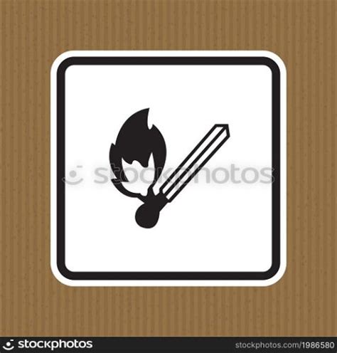 No Fire Ignition Symbol Sign Isolate On White Backgroundvector