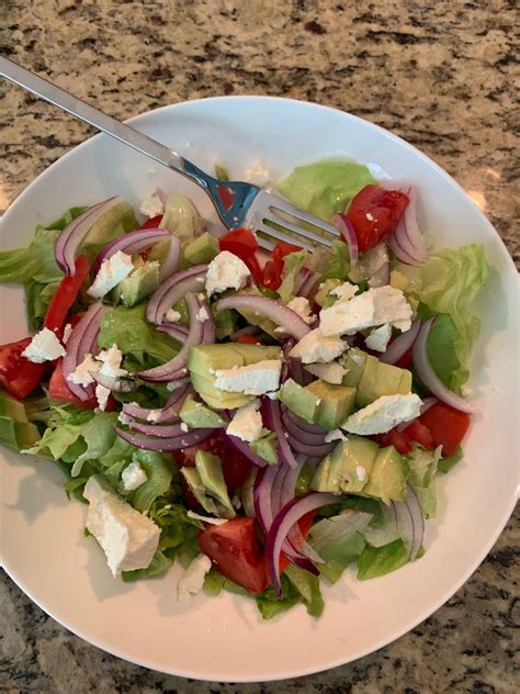 Feta And Avocado Salad Directions Calories Nutrition More Fooducate