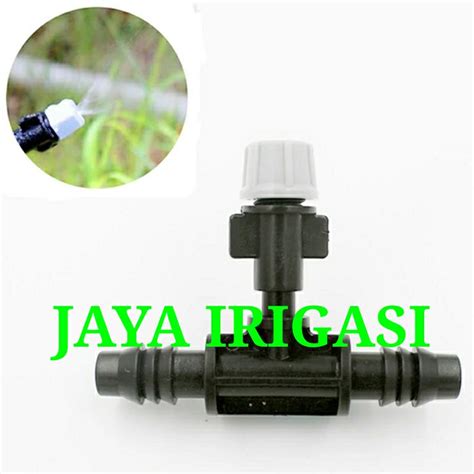 Jual MIST NOZZLE SPRAYER FOGGER SPRINKLER MISTING KONEKTOR NEPEL TEE