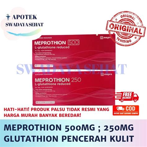 Jual Meprothion Mg Box Strip Tablet Mg L Glutathione