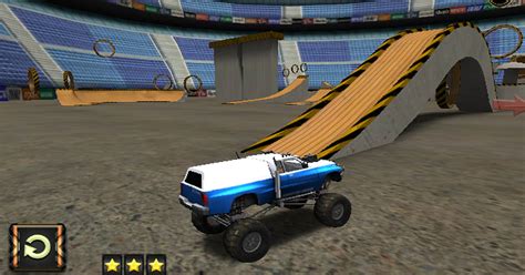 Monster Truck 3D Arena Stunts - Graj online za darmo na PacoGames.com!