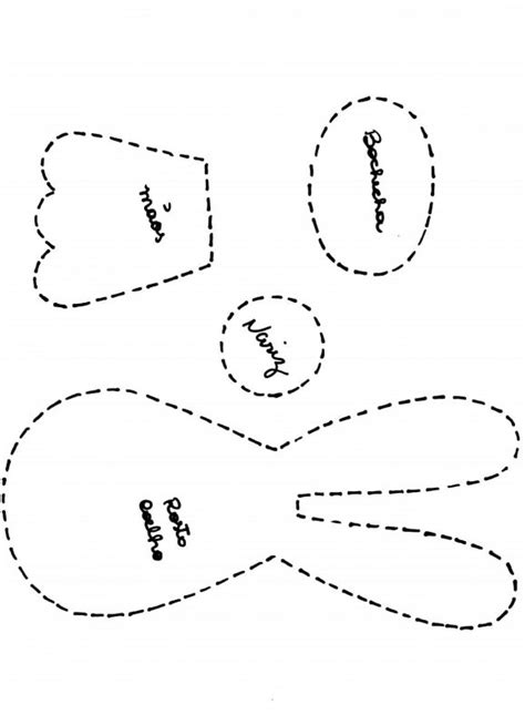 Coelho De Feltro Como Fazer Moldes Modelos Cartola