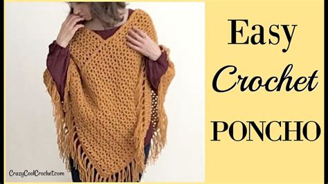 Crochet Poncho For Beginner Youtube